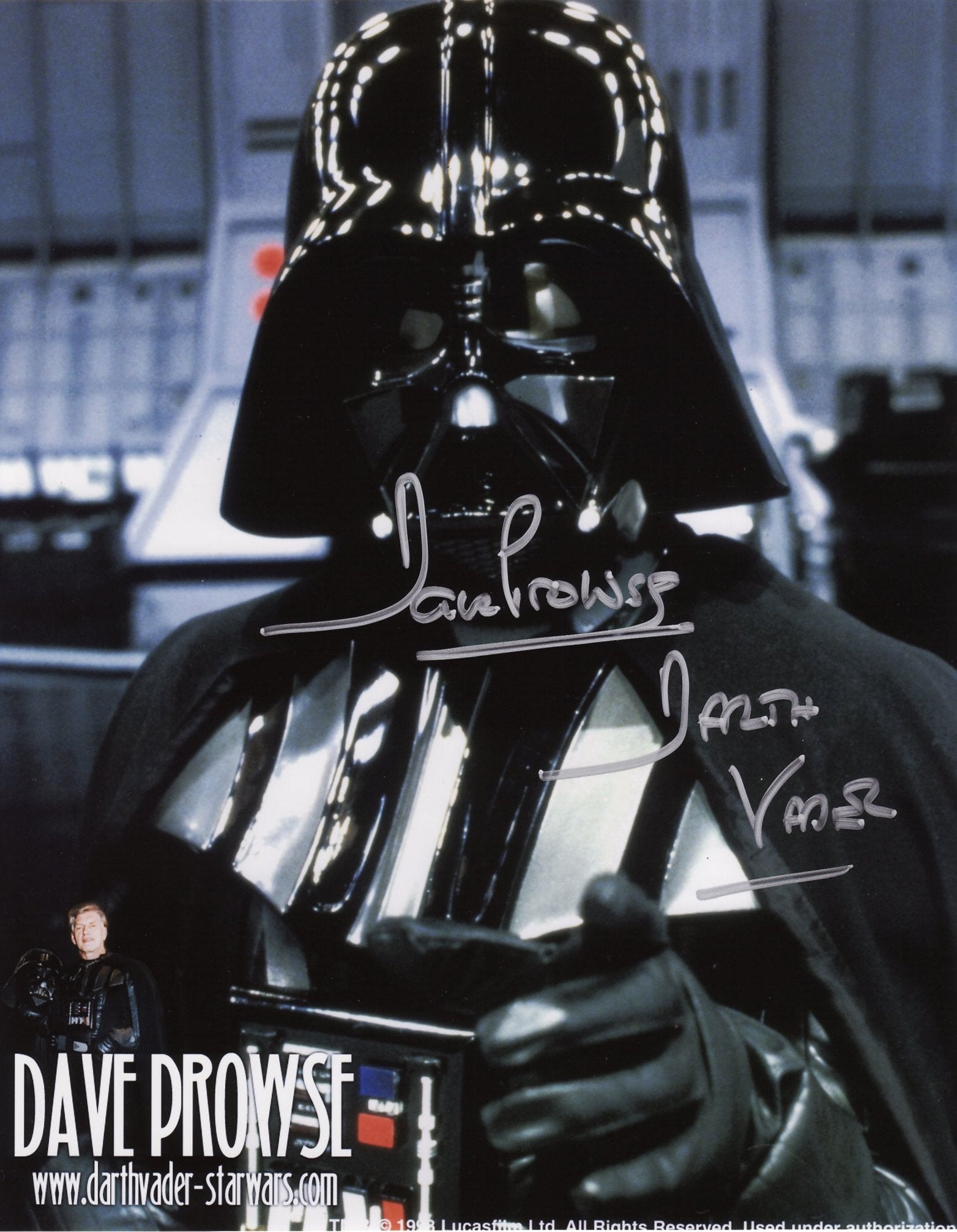 Dave Prowse Darth Vader Autograph