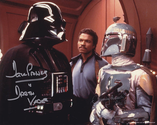 Dave Powse And Jeremy Bulloch Autographed Bespin Photo