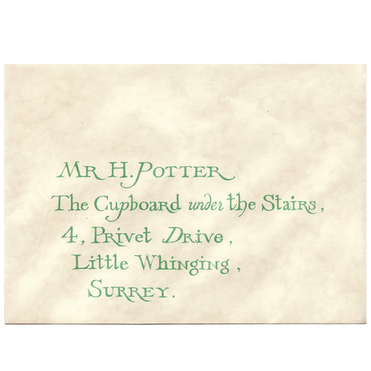 Screen Used Harry Potter Letter