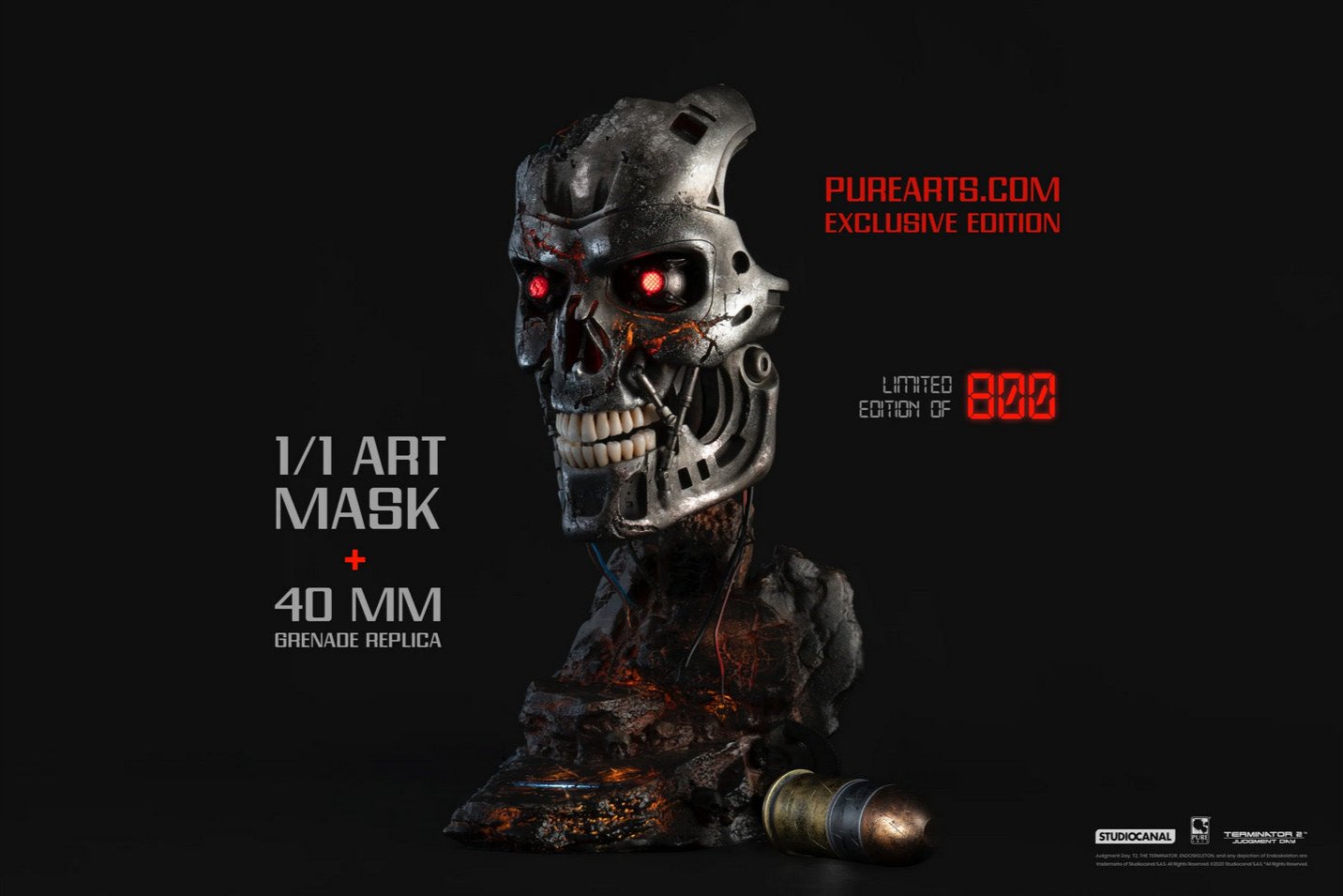 Terminator 2 T 800 Endoskeleton Bust