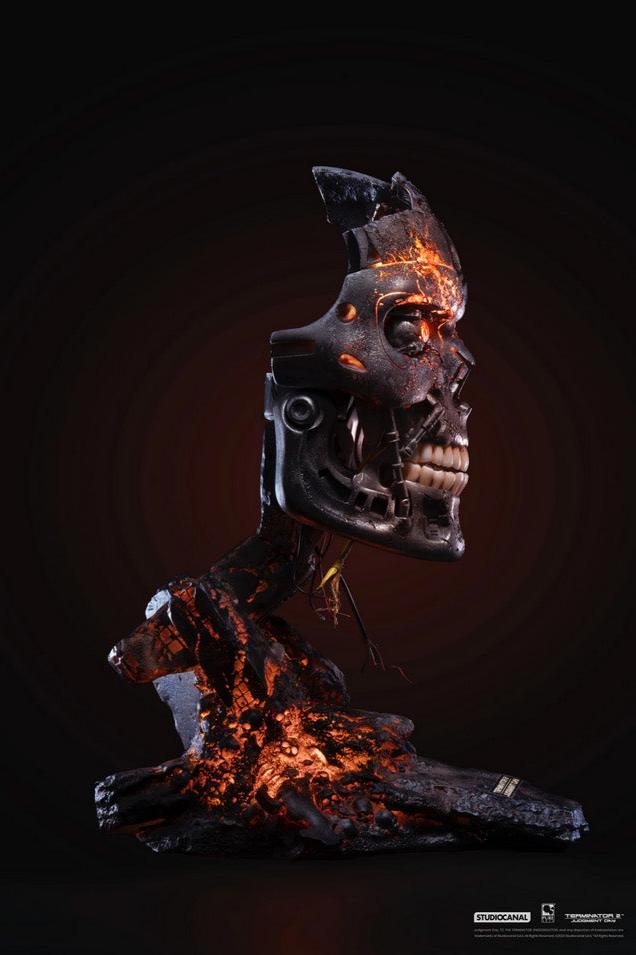 Terminator 2 T 800 Endoskeleton Bust