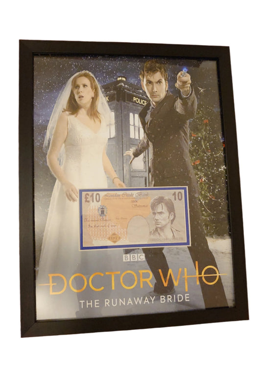 David Tennant Doctor Who Framed £10 Note