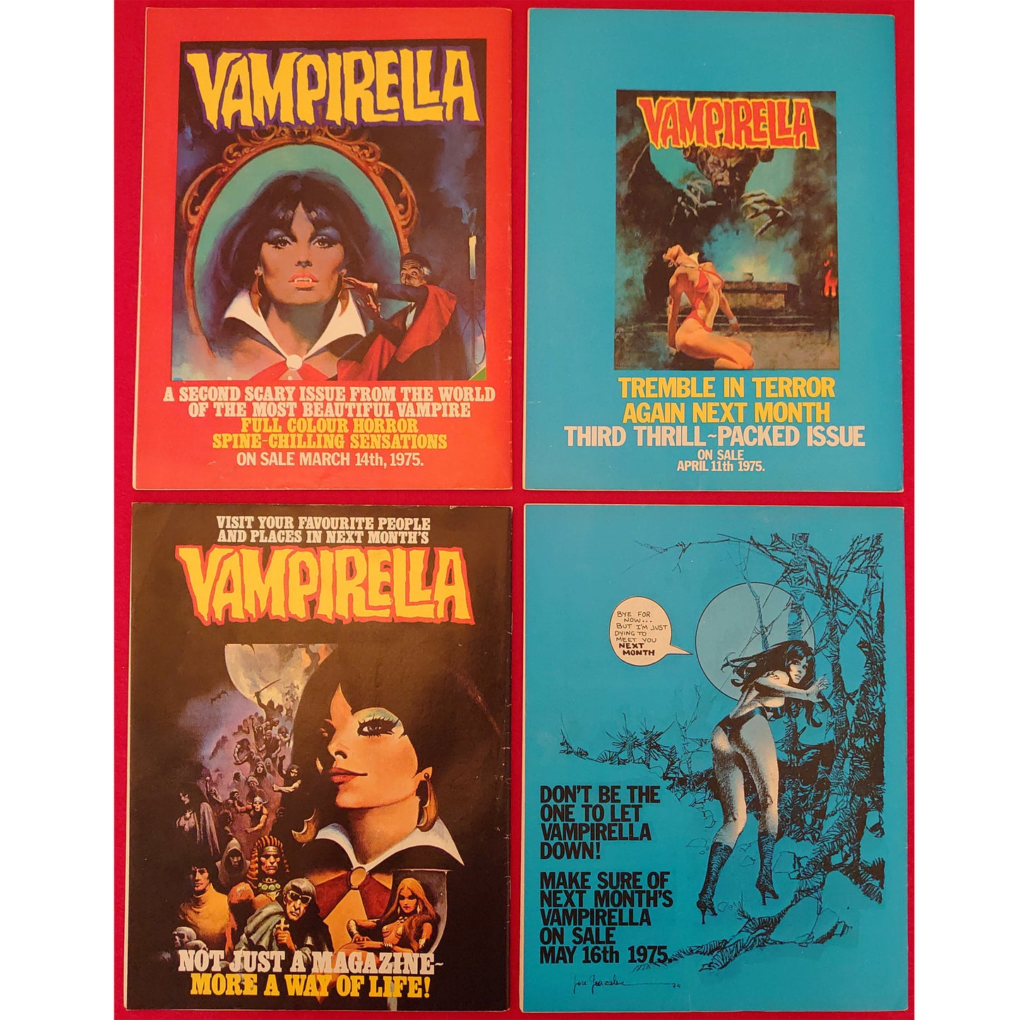 Warren Publishing Vampirella Magazines